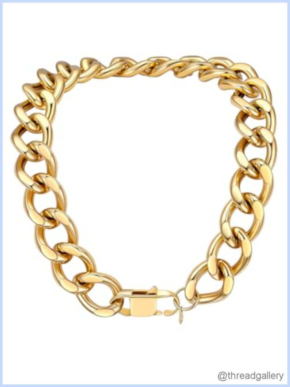 PROSTEEL Chunky Cuban Link Chain Necklace 14K Gold Stainless Steel 20mm